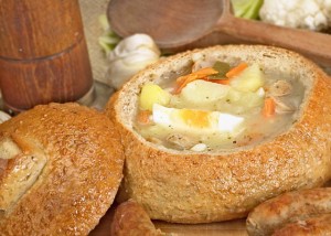zurek soup sourdough bread bowl